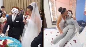 "Mi sueño era vestirme de novia": Mujer se casó con muñeco de trapo creado por su madre