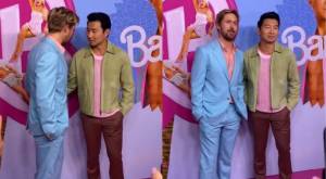 Así fue el "incómodo" momento entre Ryan Gosling y Simu Liu en estreno de "Barbie"