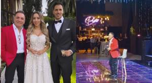 Camilo Huerta y Marité Matus recibieron especial regalo de Luis Jara en su matrimonio