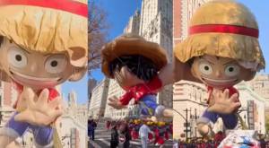 ¿Fue el Gobierno Mundial? Inflable de Luffy se pinchó en pleno desfile de Acción de Gracias