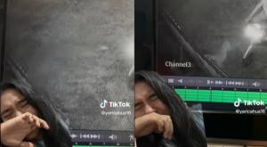 "Mi buen amor": Joven captó el "alma" de su perrito fallecido mientras se despedía de ella