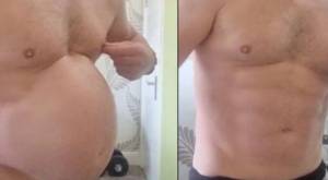 Hombre gana dinero en OnlyFans inflando su barriga 