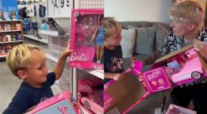 "El padre del año": Papá regaló una muñeca "Barbie" a su hijo y fue aplaudido