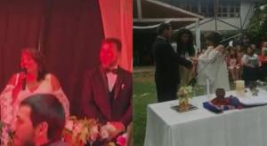 Incendio fundió sus anillos, pero salvaron el vestido: Pareja contrajo matrimonio en Florida