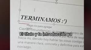 Joven descubrió que su novio era infiel y elaboró una presentación en PPT para enfrentarlo