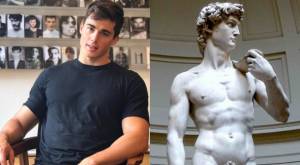 Profesor más sexy del mundo recrea la escultura de David