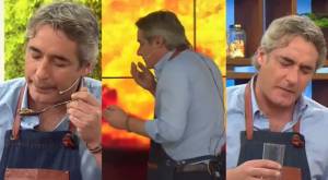 "Me pasó por apurón": José Luis Repenning se quemó la lengua con pastel de choclo