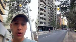 “¿Dónde veo la navidad ?”: Joven venezolano criticó el "poco" espíritu navideño en Chile