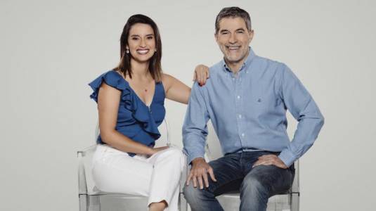 Polo Ramírez y Chantal Aguilar se vistieron igual para programa