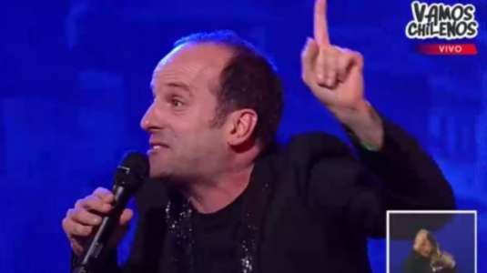 Stefan Kramer anticipa el fin de la televisión con rutina en "Vamos Chilenos"