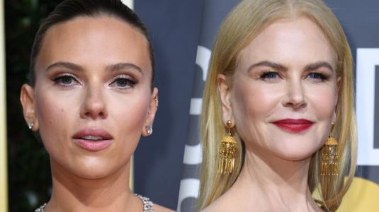¿Se pusieron de acuerdo? Nicole Kidman y Scarlett Johansson llegan con looks similares a los Globos de Oro