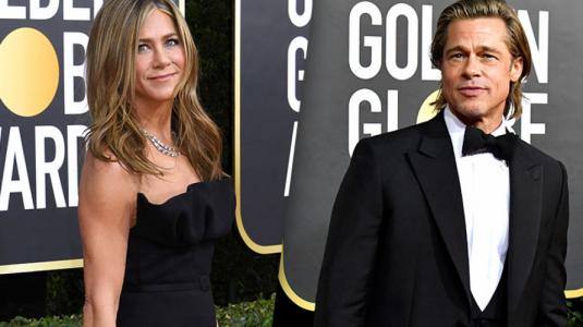 La tierna reacción de Jennifer Aniston al discurso de Brad Pitt en los Golden Globes 2020