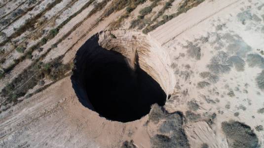 Socavón en Tierra Amarilla