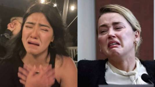 ¿Filtro viral llorando fue inspirado por Amber Heard? Esto dice la evidencia