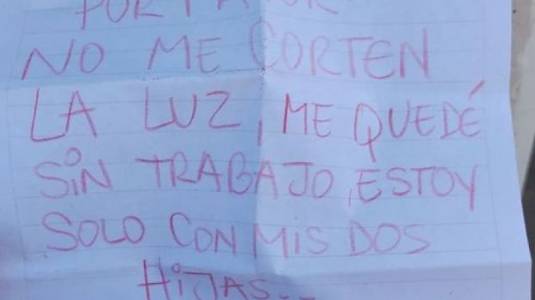 "Me quedé sin trabajo": Padre deja conmovedor mensaje para que no le corten la luz y su caso se vuelve viral