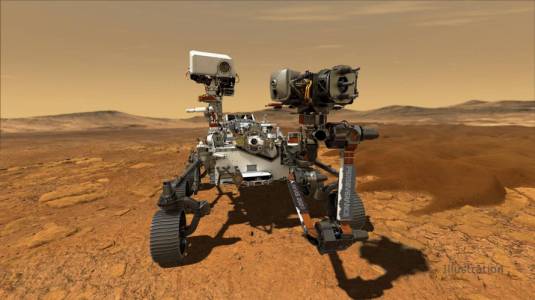 El rover Perseverance de la NASA tuvo su primer "encuentro cercano" con una piedra extraterrestre