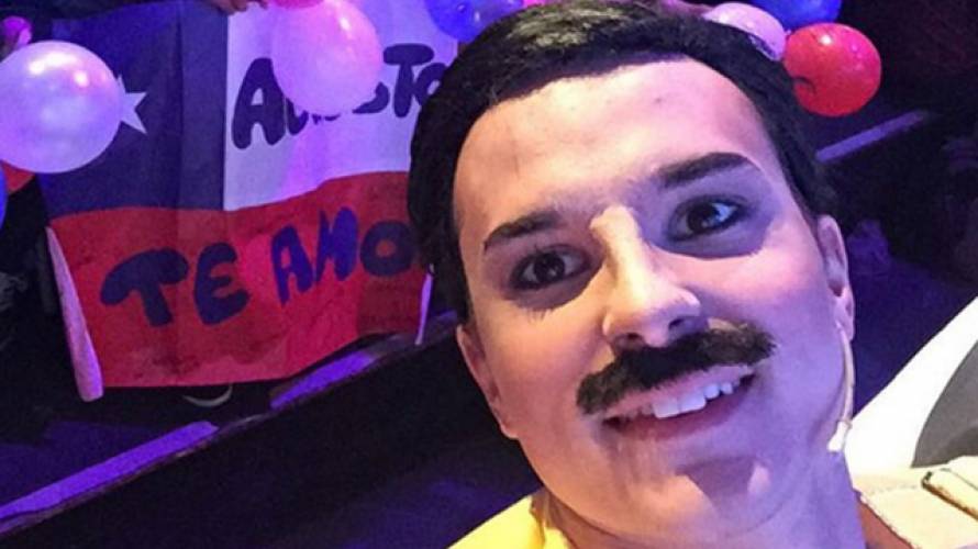 Augusto Schuster se luce como Freddie Mercury en la TV