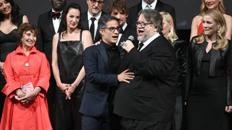 Latinos en Cannes: el “palomazo” inolvidable de Gael García Bernal y Guillermo del Toro