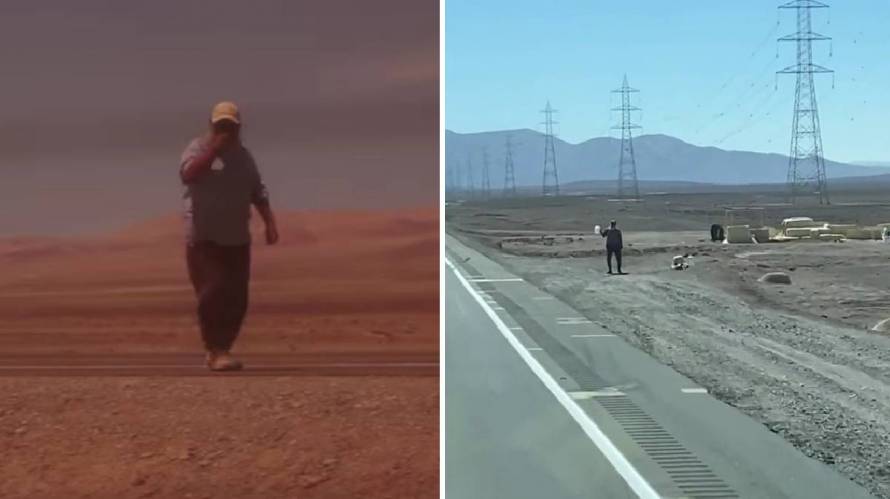 El hombre que vive solo en medio del desierto de Atacama